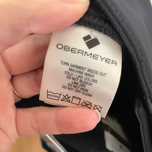 Obermeyer Clio Softshell Pants Snow Ski Black Snowboarding Flare Zippers 4 - Picture 7 of 12